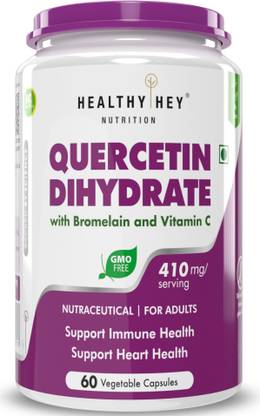 HealthyHey Nutrition Quercetin Dihydrate with Bromelain and Vitamin C