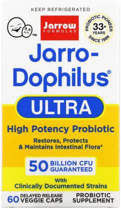 Jarrow Formulas Jarro-Dophilus Ultra, 50 Billion , 60 Delayed Release Veggie Caps