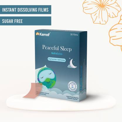 NutraSolos Melatonin (3mg) Sleep Films - Instant dissolving, Natural & Sugar free