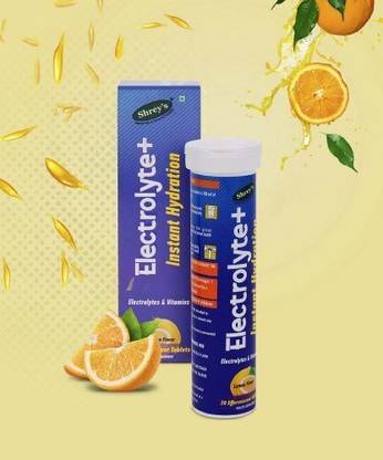 Shrey's Electrolyte+, Instant Hydration (Electrolytes & Vitamins), Lemon Flavour