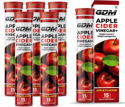 gdm nutraceuticals llp APPLE CIDER VINEGAR+ EFFERVESCENT 90 TABLETS IN APPLE FLAVOUR