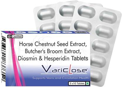 variclose Blood Vessels Poor Circulations, Varicose Veins, Piles, Varicocele Supplement