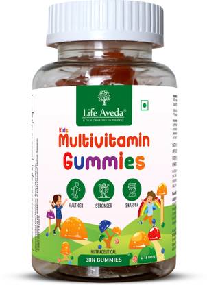 Life Aveda Kids Multivitamin Gummies: Support, Immunity, Digestion, Energy-30 (Gummies)