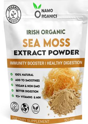 Namo organics Sea Moss extract powder 50g supplement Supports Immunity, Skin, Hair & Weight