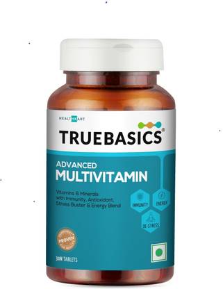TRUEBASICS Advanced Multivitamin for Men & Women, for Energy & Immunity