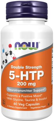 Now Foods 5-HTP, Double Strength, 200 mg, 60 Veg Capsules