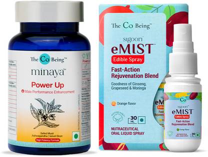 The Co Being High performance + eMIST Fast-Action Rejuvenation blend 30ml & Power up Capsules