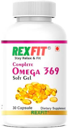 Rexfit Complete Omega 369 Premium Quality for Brain Heart Skin & Joint Health Softgel