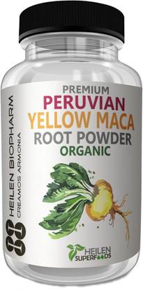 HEILEN BIOPHARM Premium Peruvian Organic Yellow Maca Root Powder