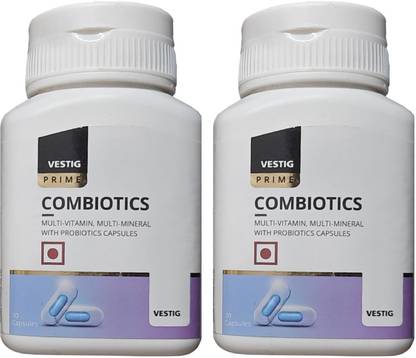 Vestig Prime Combiotics Multivitamin Multi Mineral with Probiotic Capsule (Pack of 2)