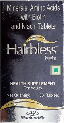 Hairbless TABLET - 1 BOTTLE