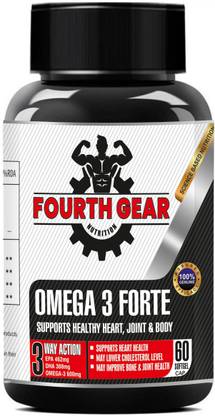 FOURTH GEAR Omega-3 Forte Capsules Supports Heart, Bone and Joint Health