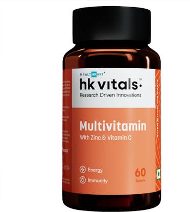 HEALTHKART HK Vitals Multivitamin with Ginseng Extract, Taurine and Multiminerals