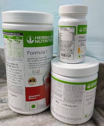 HERBALIFE Formula 1 (FN) Shake - Strawberry Flavor With Afresh Lemon or Protin 200gm