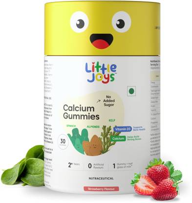 Little Joys Calcium Gummies for 2+ years For Stronger Bones, Joints, Teeth & Immunity