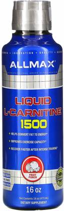 ALLMAX Liquid L-Carnitine 1500, Fruit Punch, 16 oz (473 ml)