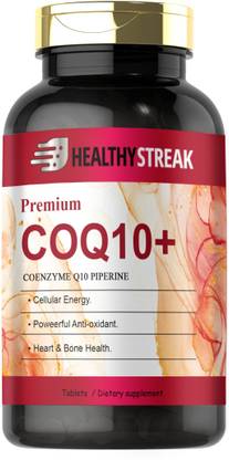 Healthy Streak 120mg Coenzyme Q10 Tablets with Piperine (S51)