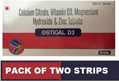 Uhl OSTICAL D3 CALCIUM + VITAMIN D3 TABLET (2*15TABLET)