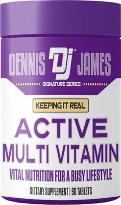 Dennis James Active Multi Vitamin 90 Tablets | Comprehensive Daily Multivitamin Supplement