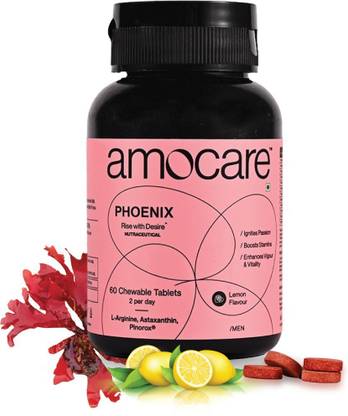 Amocare Chewable Tablets | Astaxanthin, Pine Bark Extract | Boosts Stamina & Muscles