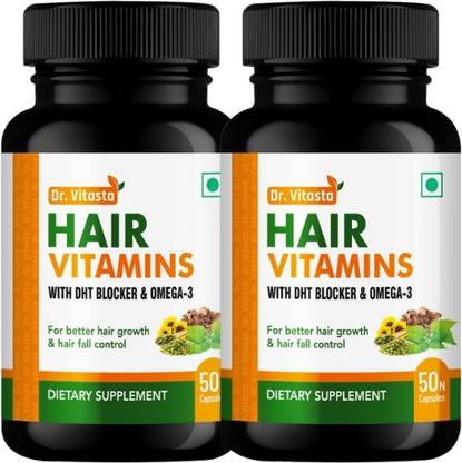 VITASTA Hair Vitamins With DHT Blocker & Omega-3 For Hair Growth