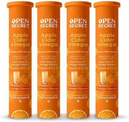OPEN SECRET Apple Cider Vinegar With Mother For Weight Loss - Orange