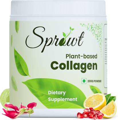 Sprowt Plant Based Collagen Supplement for Glowing Skin - Contain Amla, Vit C and Guava
