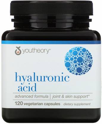 Youtheory Hyaluronic Acid, Advanced Formula, 120 Vegetarian Capsules