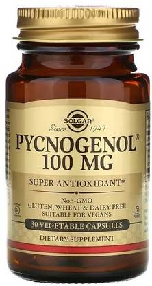 Solgar Pycnogenol, 100 mg, 30 Vegetable Capsules