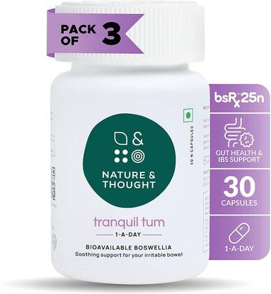 Nature & Thought Tranquil Tum Boswellia Serrata Capsules Gut Health supplement, IBS Support