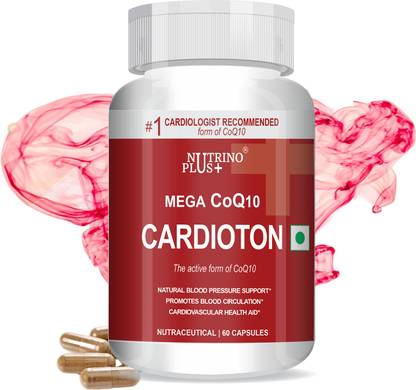 Nutrinoplus Cardioton 60 Capsules with Coenzyme Q10 & Arjuna Extract For Heart Health