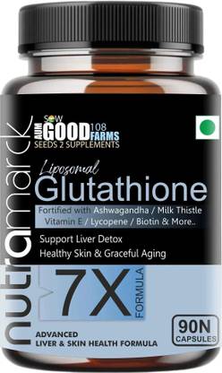 NUTRAMARCK Liposomal Glutathione 7X Capsules | Advanced Skin Brightening & Detox Formula