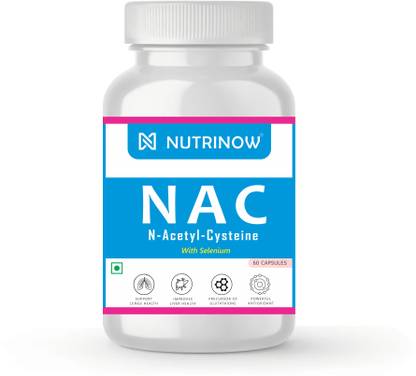 NUTRINOW N-Acetyl L-Cysteine (NAC) 600mg with Selenium for Liver and Lung Detox & Support