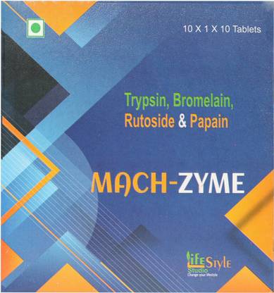 LIFE STYLE STUDIO MACH-ZYME Trypsin, Bromelain, Rutoside & Papain Tablets pack of 1