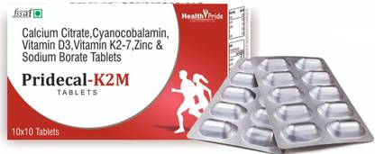 HEALTHPRIDE Calcium Citrate, Vitamin D3, Vitamin K2-7, Zinc, Sodium Borate, Vitamin B12