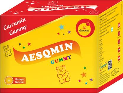 Aesthetic Softcaps Curcumin Gummies For Good Health| AesQmin|Orange Flavour