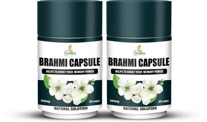 grinbizz Brahmi Capsule For Brain Booster,Memory Booster,Improves Alertness & Focus