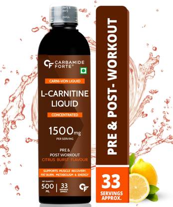 CARBAMIDE FORTE L-Carnitine Liquid 1500mg with L Carnitine & L-Tartrate | Fat Loss Supplement