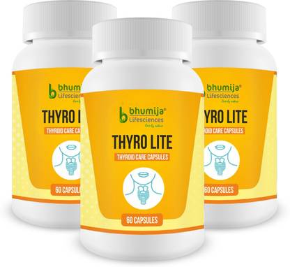Bhumija Lifesciences Thyro Lite ( Thyroid Care ) Capsules 60's Pack of 3