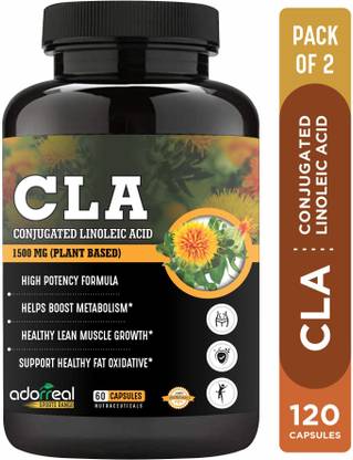 Adorreal CLA 1500 Conjugated Linoleic Acid for Fat Burner, Supports Weight Loss, Fuels