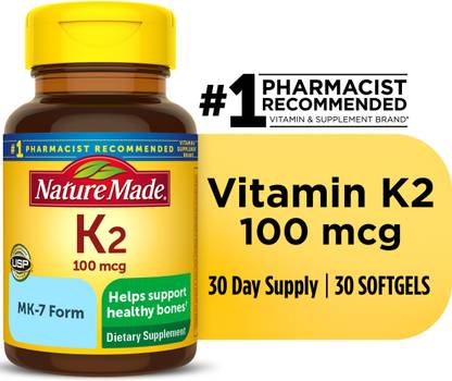 Nature Made Vitamin K2 100 mcg Softgels 30