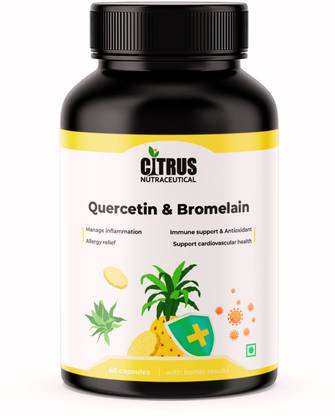 CITRUS NUTRACEUTICAL Quercetin with Bromelain For Boost Immunity Respiratory Health and Antioxidant