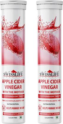 SWISSLIFE FOREVER Apple Cider Vinegar 750 mg Effervescent Tablets | with Vit.B6, Vit.B12