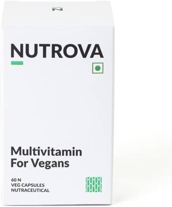 NUTROVA Multivitamin For Vegans-Plant-Based Multivitamin Supplement Capsules|Unisex