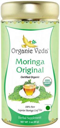Organic Veda Moringa Loose Leaf Tea 85 Grams