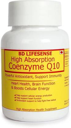 B D LIFESENSE Coenzyme Q10 100Mg With Bioprine (Black Papper Extract) 5Mg