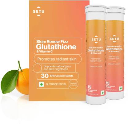 Setu Gluta Fizz Skin Renew Glutathione 500 mg With Vitamin C to Support Skin Glow