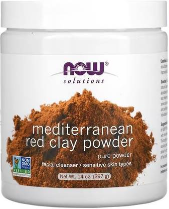 Now Foods Solutions, Mediterranean Red Clay Powder, 14 oz (397 g)