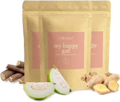 COSMIX My Happy Gut | For Digestion & Gut Health| Triphala & Mulethi Superfood |Vegan