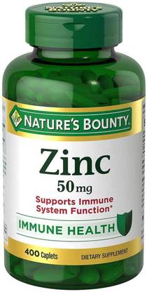 Nature's Bounty Zinc 50mg, 400 Caplets